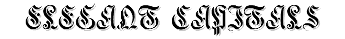 Elegant Capitals font